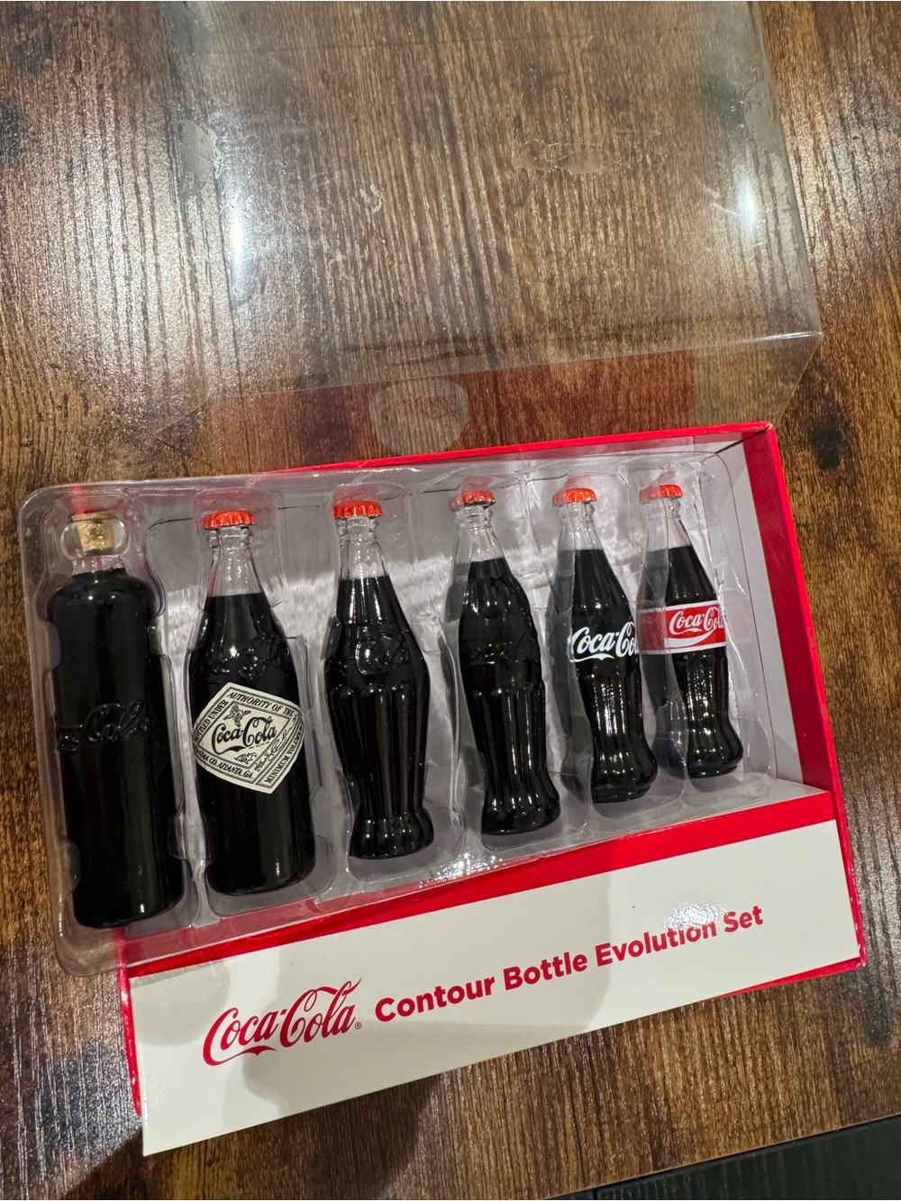 Coca-Cola Mini Contour Bottle Evolution Set - Red, Black